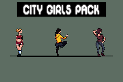 City Girl Character Sprite Sheets Pixel Art 2d art asset assets character fantasy female game game assets gamedev illustration indie indie game pixel pixelart pixelated rpg sprite sprites spritesheet