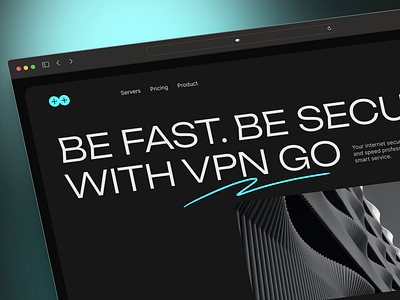 Landing for VPN service design ui uiux ux vpn web