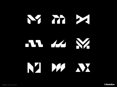 Lettermark M-01 | Marks exploration brand branding design digital geometric graphic design icon letter m logo marks minimal modern logo monochrome monogram negative space