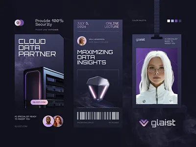 Glaist Security Logo & Branding agency brand brand guidelines brand identity brand sign branding business halo halo lab identity logo logo design logo designer logotype marketing packaging startup visual identity