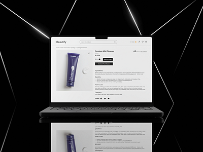 Beautify Product Page beauty product design figma figma design product page ui ui design user interface ux web website