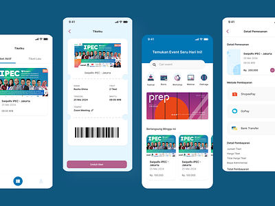 Ticketing App - UI Mobile Design design event mobile ui ticketing app ui ux