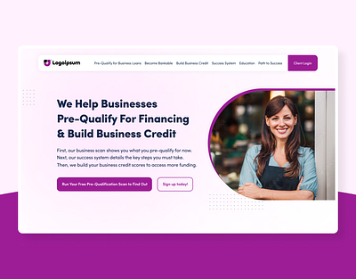 Website Design for Financing Company bank best ui design business creative design design finance interface design trending ui ui uidesign ux design website concept