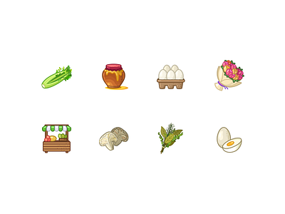 My favorite icons style cartoon design drawing figma food icondesign icons iconset illustration pendraw sketch vector vegetables