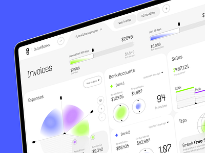 QuickBooks CRM - Finance Management Dashboard admin ai ai app app app design b2b business crm dashboard design finance fintech invoice product design saas software ui ux web web app