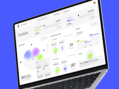 QuickBooks CRM - Finance Management Dashboard admin ai ai app app app design b2b business crm dashboard design finance fintech invoice product design saas software ui ux web web app