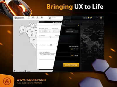 Lobbsta branding design gui icons illustration interface logo punchev ui ux