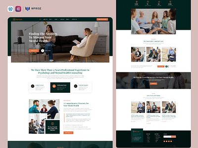 Nurture – Psychology & Counseling Elementor Template psychologist psychologist website psychologist website design psychology psychology website