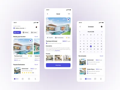 Hotel Finding Mobile App hotel finding app ui ui ux user experience user interface design