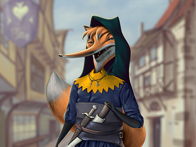 Fox bandit artwork character character design concept art design game design illustration