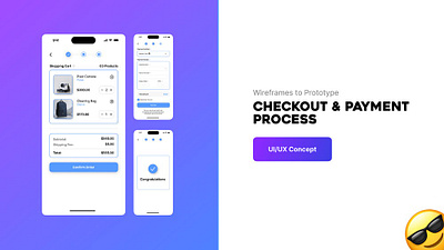 Checkout and Payment process checkout design graphic design modern ui