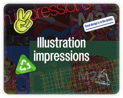 Illustration impressions branding concept art design graphic design illustration logo minimal poster design typography ui vector
