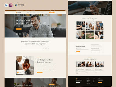 Tranquil – Psychology Therapy & Counseling Elementor Template psychologist psychologist website psychologist website design psychology