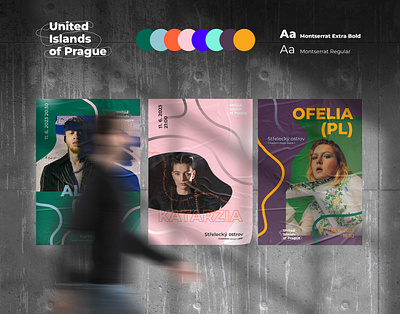 UNITED ISLANDS OF PRAGUE branding graphic design logotype music festival graphic design visual identity