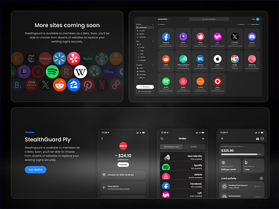 Stealth Guard - Design Elements figmadesign privacy security stealthguard uiux web3