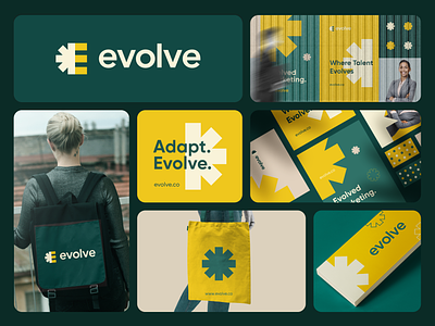 Evolve Branding abstract ai app banking bold branding corporate credit e education finance fintech logo money payment saas technology transform trust web