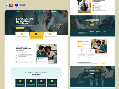 Clarity – Psychology & Counseling Services Elementor Template psychologist psychologist website psychologist website design psychology psychology website