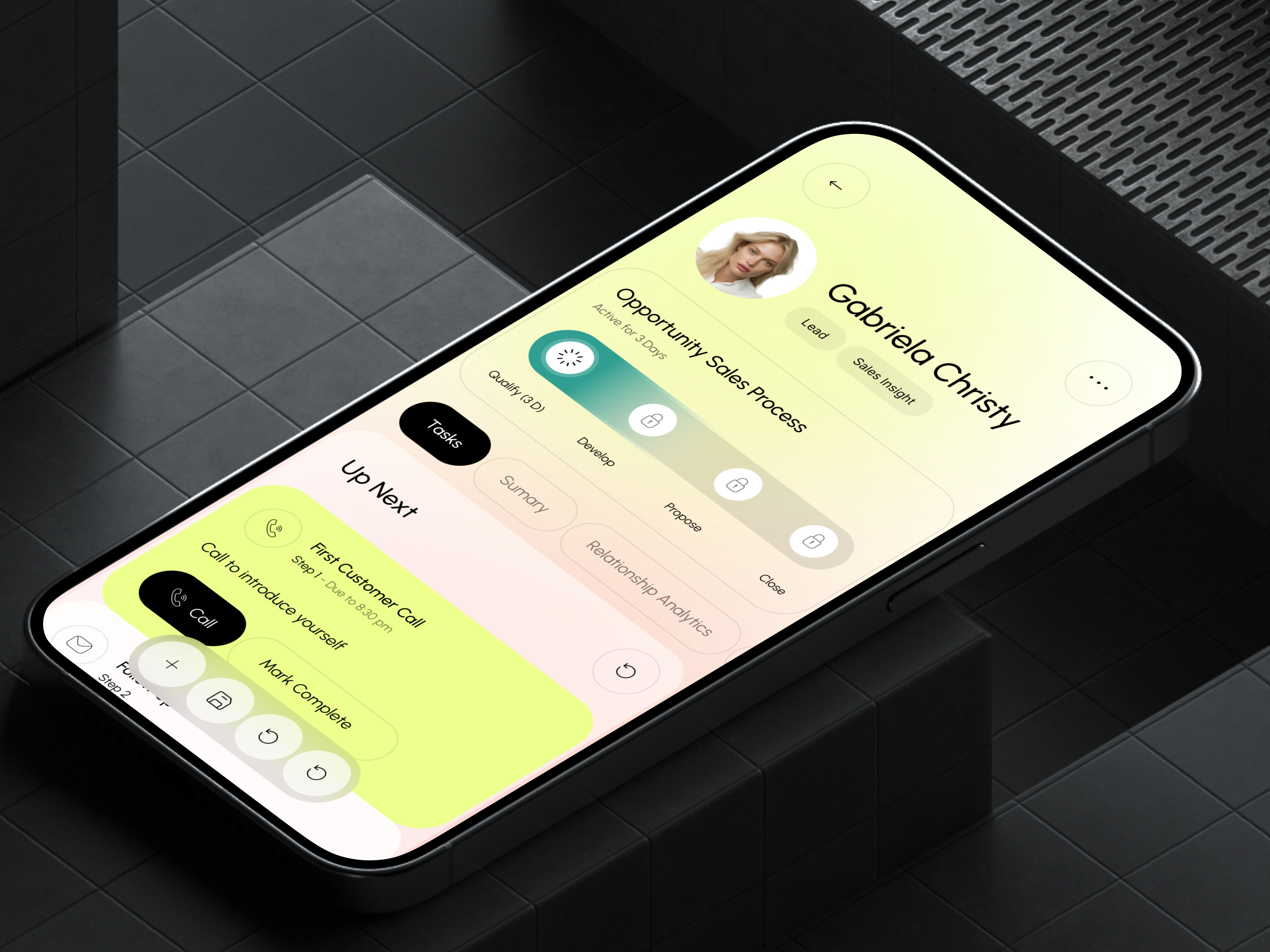 Dynamic 365 CRM - Sales Accelerator Dashboard admin ai ai app app app design b2b business corporate crm dashboard design lead mobile mobile app product design saas sales software ui ux