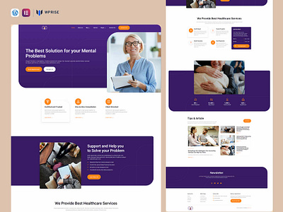 DeStress – Psychology & Counseling Elementor Template psychologist psychologist website psychologist website design psychology psychology website