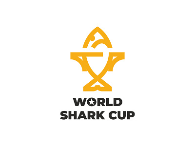 World Shark Cup cup gold logo shark sport world
