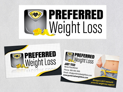 Preferred Weight Loss Brand Design, Logo and Business Card branding design designer graphic design graphicdesign illustration layout design logo ui