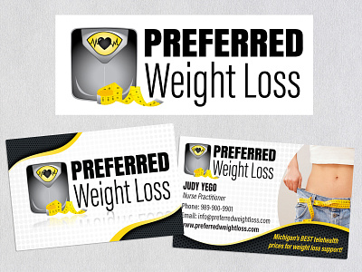Preferred Weight Loss Brand Design, Logo and Business Card branding design designer graphic design graphicdesign illustration layout design logo ui