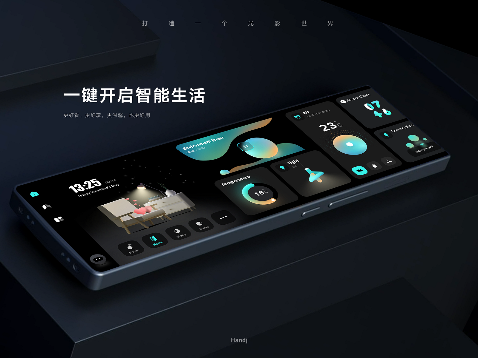 Smart home（UI Conceptual design） by Handj on Dribbble
