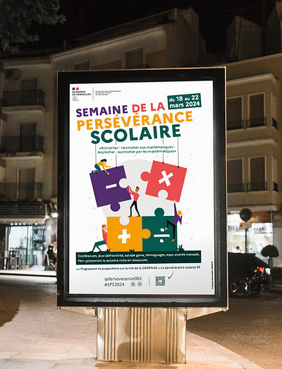 Affiche semaine de la persévérance scolaire 2024