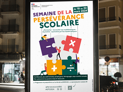 Affiche semaine de la persévérance scolaire 2024