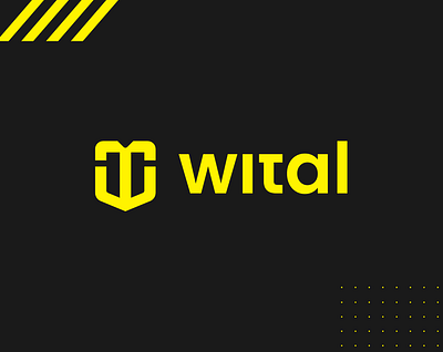 wital logo 3d 3d print brand branding design illustration illustrator logo logotype visual identity wital yellow