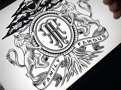 Crest Logo - Lettering sketch crest crest logo graphic design heraldic lettering monogram