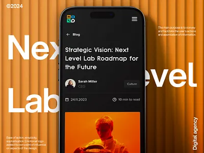 Next Level Lab - UX/UI design for IT company 3d 3d web animation design development digital platform graphic design it company modern motion orange platform software typography ui uxui webdesign website website design