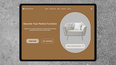 SWIFTDECOR: UI Design. branding chatgpt design figma freelance graphic design illustration landing page logo ui uidesign web webdesign