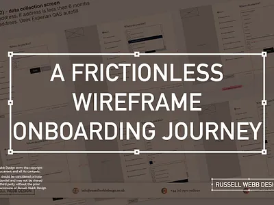 A Frictionless Wireframe Onboarding Journey ui usability testing