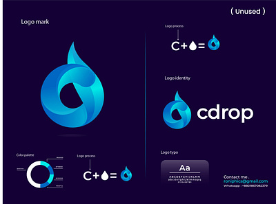 Letter C with DROP icon branding c logo drop logo graphic design letter c with drop icon logo water logo