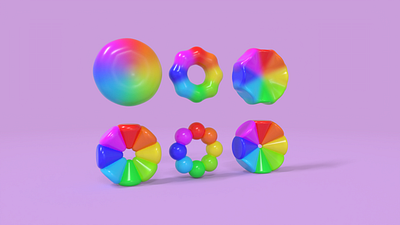 3D Color wheel / Color circles 3d 3d image 3dblock animation branding color design graphic design illustration logo mesh typography ui uiux ux vector vision womb