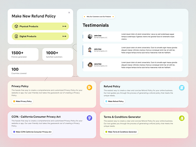 Make My Policy - Design Elements compliance figma legal makemypolicy policybuilder uidesign uiux