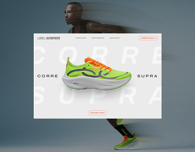 Olympikus Corre Supra - Product Page interactions landing page shoes sneaker ui ui design user experience user interface ux web web design website