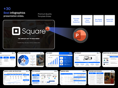 Square Pitch Deck - Redesigned business presentation corporate ppt corporate presentation pitch deck pitch deck template powerpoint ppt square pitch deck