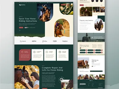 horse racing website design attractiveui community design hobby horse horse racing horse riding landing landing page landingpage rylic trending uiux user interface web design webdesign website websitedesign webtemplate webui