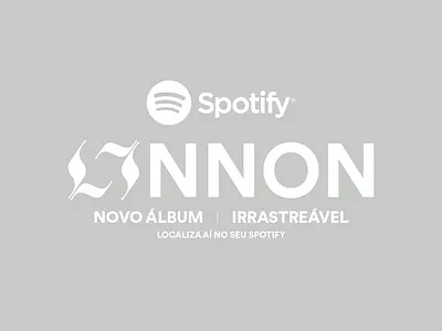 L7NNON branding gray logo spotify white