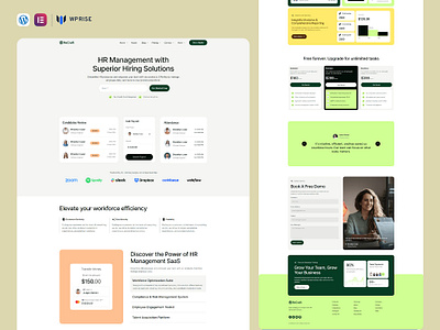 ReCraft – SaaS & Startup Elementor Template saas startup website saas website saas website design startup template