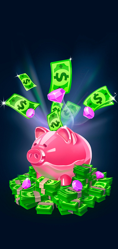piggy bank bank banner cash coin illustration money box pig piggy piggy bank ruby win wine