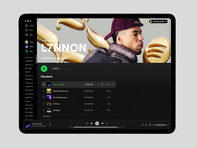 L7NNON music music player player rapper spotify