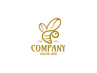 Bee coffee logo concept bee coffee logo bee logo brand identity logo coffeeshop logo modern logo unique logo visual identity logo