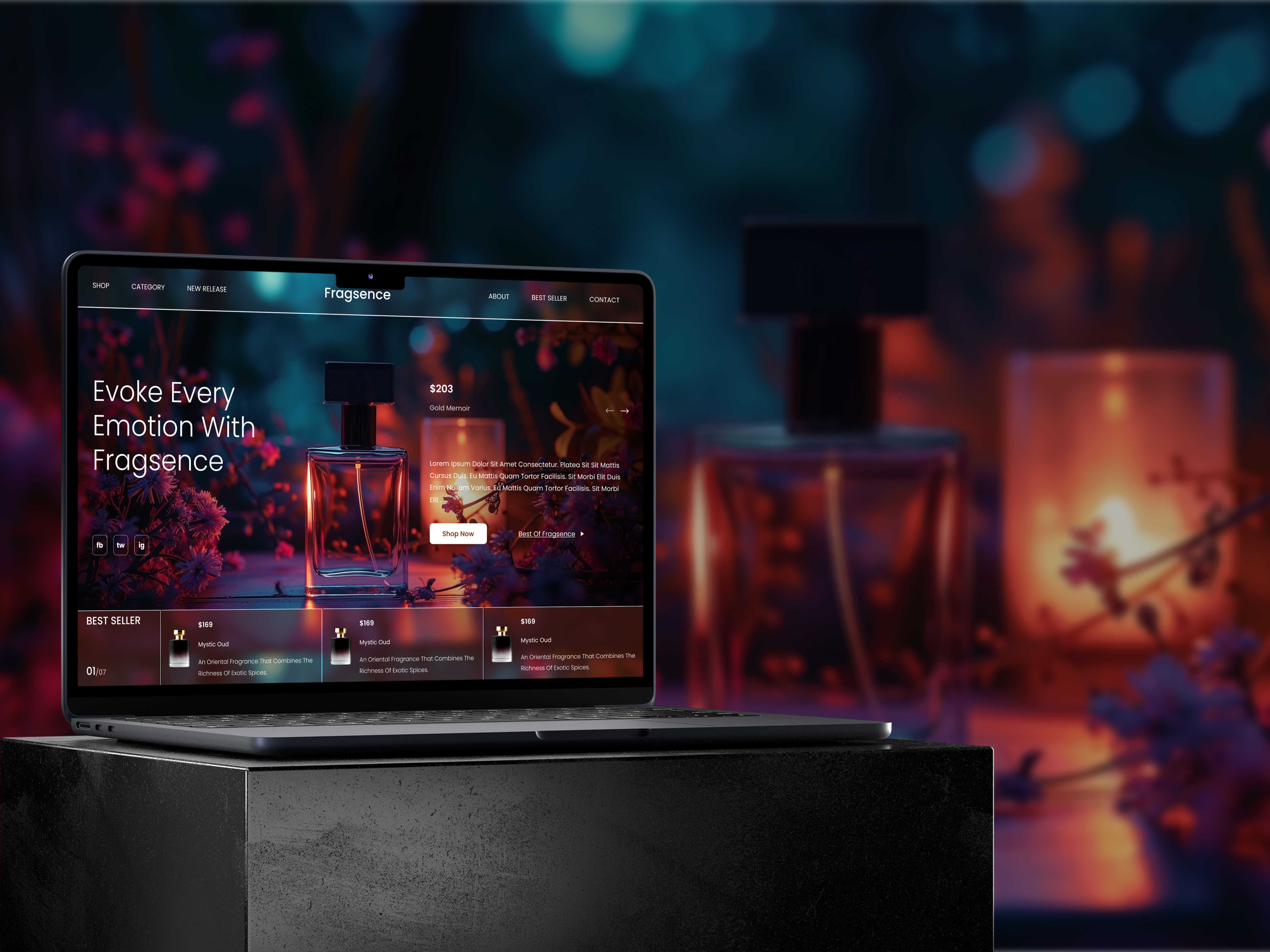 Fragsence - Homepage Banner creativedesign designinspiration dribbbleshot userexperience userinterface visualdesign webdesign