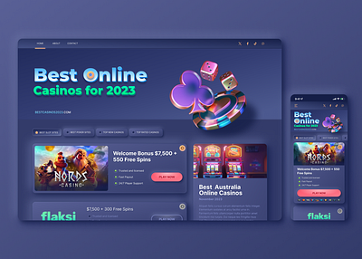 Best Online Casinos - Landing Page