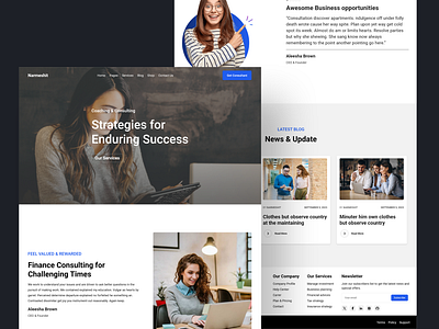 Landing Page for Business concept landing page web design website