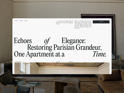 Parisian Architecture Studio website concept architecture branding design graphic design layout typography ui website