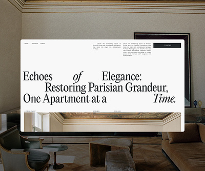 Parisian Architecture Studio website concept architecture branding design graphic design layout typography ui website